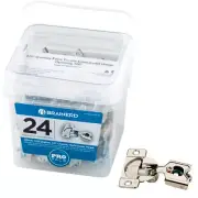 Tub of 24 Soft Close 1/2" Overlay Adjustable Soft Close Compact Hinge Grass 0443