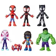 Marvel Spidey & His Amazing Friends Action Figures 9" Superheroes Set, 7 Figures