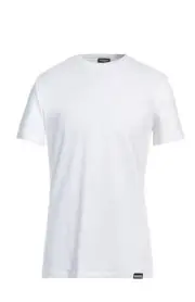 DSQUARED 2 Man’s Underwear Round Neck T-shirt, Size XL, Color White, Cotton.