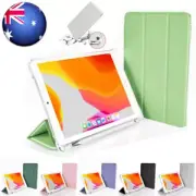 For iPad 9/8/7/6/5th Gen Mini Air Pro Smart Flip Leather Case Cover w Pen Holder