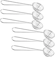 Professional Hot Pot Strainer Set 6pcs Stainless Steel Colander Handle Reusable Food Strainer Kitchen Tool for Home Restaurant