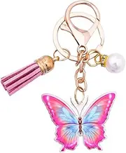 [YALLNASL] Butterfly Keychains for Key Wallet Charms for Handbags Charm for Girls Women Butterfly Lovers Christmas Birthday Gift Ideas
