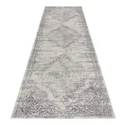 Luxe Vintage Textured Rug Light Grey