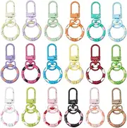 Mirpuytn Small Lobster Claw Clasp | Craft Making Keyrings, Portable Purse Clasps for Pendant Wallet Bag Backpack Bracelet Craft Making