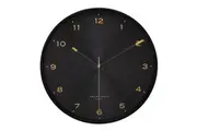 ELSA 30cm Black Silent Wall Clock by One Six Eight London