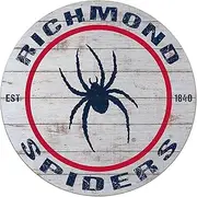 KH Sports Fan Richmond Spiders Weathered Circle Sign, 20x20 Inches, Spiders Decor for Dorm Room, Fan Cave, Living Room; Display Your Team Spirit with This Richmond Spiders Wall Art