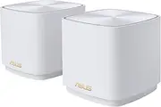 ASUS ZenWiFi XD4 Plus Set of 2 AX1800 Whole-Home Mesh WiFi 6 System (up to 306 m² Cover, AiMesh, AiProtection, Wall Mounting, App Control) White