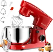 Facelle Stand Mixer, 10-Speed 6QT Kitchen Electric Tilt-Head Food Red