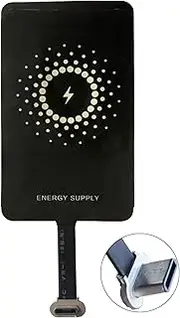 MyMAX - USB Type C 1300mA Super-Fast Qi Wireless Charging Receiver and Adapter Compatible with Google Pixel, Samsung, Nokia, Sony, Moto, LG, HTC, Asus and Universal Android Phones