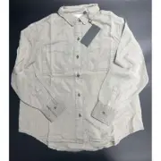 OneTeaspoon NWT Kids Soho Button up Shirt in Khaki/Olive Green 8-9 $89