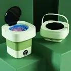 Portable Folding WashingMachine Underwear Sock Washer Perfect for Travel Camping