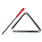 Trophy 8" Triangle W/Striker, Holder, And Clear Protective Bag