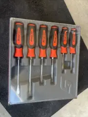 For Snap-on Tools NEW 6pc ORANGE Soft Grip Combination Screwdriver Set SGDX60BO