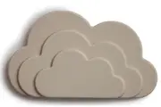 Mushie: Teether Cloud - Sand