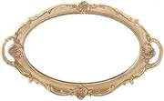 [Geardeangloow] Retro Makeup Mirrored Vanity Tray Jewelry Tray Perfume Decor Tray Storage