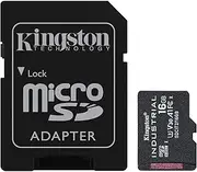 Kingston Industrial 16GB microSDHC C10 A1 pSLC Card + SD Adapter SDCIT2/16GB