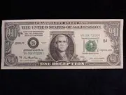 Rarest 9-11 Bill - Fraudulent Event Note - One Deception dollar collector set