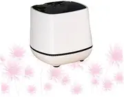 Operitacx Portable Wired Mini Speaker for Desktop USB Powered Bass Sound Speaker for Computer and Laptop Compact Design with Volume Control White