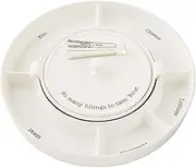 Mud Pie Taco Bar and Tortilla Warmer, Assembled 2" x 15" Dia | Tongs 7", White