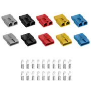 10Set Battery Power Connector 50A 6/8/10/12AWG Wire Harness Plug Kit Multi-Color
