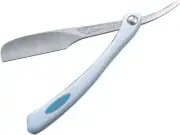 Feather ACD-R Professional Artist Club DX White Gray Handle Folding Razor