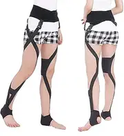 [Generic] Legs Correction Belt Breathable O- Type Legs X- Type Leg Straightening Band Bandage Corrector for Men, Women, and Children (Color : Black, Size : Small)