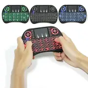I8 Wireless Three Color Backlit 2.4GHz Touchpad Keyboard Air Mouse For TV Box MINI PC