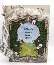 Alice in Wonderland altered Book Box altered art OOAK whimsical adventure