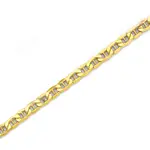 9ct Gold 26cm Hollow Marine Anklet