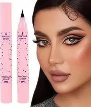 ​Freckle Stamp Pen - Waterproof Faux Freckle Pen | Freckles Pen | Face Dot Pen | Waterproof 2 in 1 Fake Freckles Stamps Eye Liner | Long Lasting for Skin Look Gathering Beauty Women Girl Natural