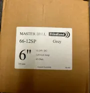 FRIEDLAND MASTER BELL 66-12SP, 12 to 24VDC Grey New in Box