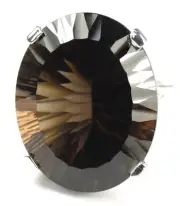 Smoky Quartz, 925 Sterling Silver Ladies Ring, SR129-Handmade