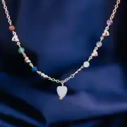 Gemstone anklets, natural crystals, heart-shaped jewellery, elegant jewellery