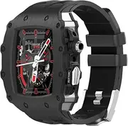 [VEVEL] Zinc alloy Case+Strap Set are suitable for Apple Watch 45mm(Series 8 7)+6/5/4/SE for 44mm used for Applewatch iWatch Band