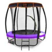 Kahuna 6ft Trampoline Free Safety Net Spring Pad Roof Cover Mat Purple