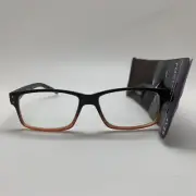 E100 Foster Grant Reading Glasses READERS 1.25 THOMSON BRN WITH Case