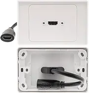 HDMI1H Pro2 1X HDMI Horizontal Wall Plate Flexible Rear Socket Compliments 2000 Plate Design Compliments 2000 Plate Design,