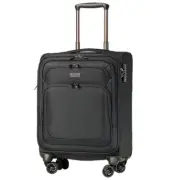 Tosca Oakmont 20" Laptop Onboard RFID Suitcase Luggage Black w/Wheels
