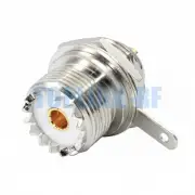 1pcs UHF SO-239 Female Jack Bulkhead Cup Deck Clip Panel Mount Solder Connector