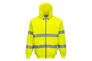 Portwest Mens Hi-Vis Full Zip Hoodie (Yellow) (L)