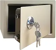 Safe | Steel Home Security Safe Personal Lock Box - Heavy Duty Money Document Safe for Hotel Business