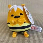 Sanrio Gudetama Bumble Bee Plush 5" Mini Soft Stuffed Animal Figure Toy New Tags
