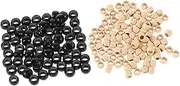 PENIKOKO Silicone Lined Nano Beads for Hair Extensions Micro Links Black Beige Lightweight Gentle Material for Easy Styling and Hair Care for Diy Professional Use