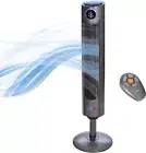 Arctic-Pro Digital Screen Tower Fan With Remote Control, Dark Gray, 42-Inches