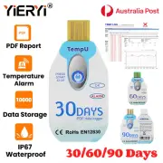YIERYI USB Disposable Temperature Data Logger Alarm Recorder Report 10000 Points