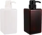 SOLUSTRE 450ml Lotion Bottle Set Travel Makeup Toiletry Bottles for Soap Lotion Essential Oils Leakproof Easy Refill