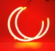 Red color 2pcs 158mm LED angel eye halo rings for headlight fog light lamp DRL