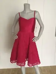 New ($365)Aidan Mattox Lace Sweetheart-Neck Size 8