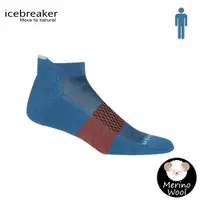 在飛比找蝦皮商城優惠-【Icebreaker 男 薄毛圈多功能運動踝襪《藍/酒紅》