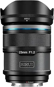 SIRUI Sniper 23mm Autofocus Lens, F1.2 Wide Angle APS-C Camera Lens for A5 A6 A7 FX A9 ZV-E Series (E Mount, Black)